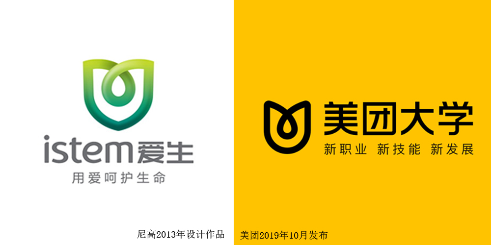 美团与尼高LOGO设计