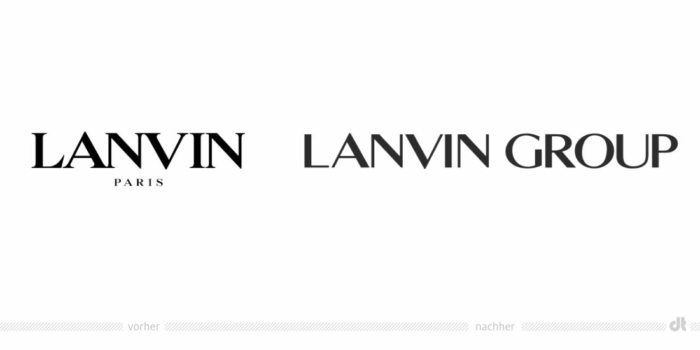 Lanvin 集团标志 - 之前和之后