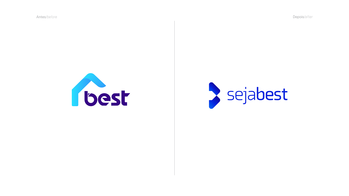 SejaBest 新旧LOGO（左旧右新）