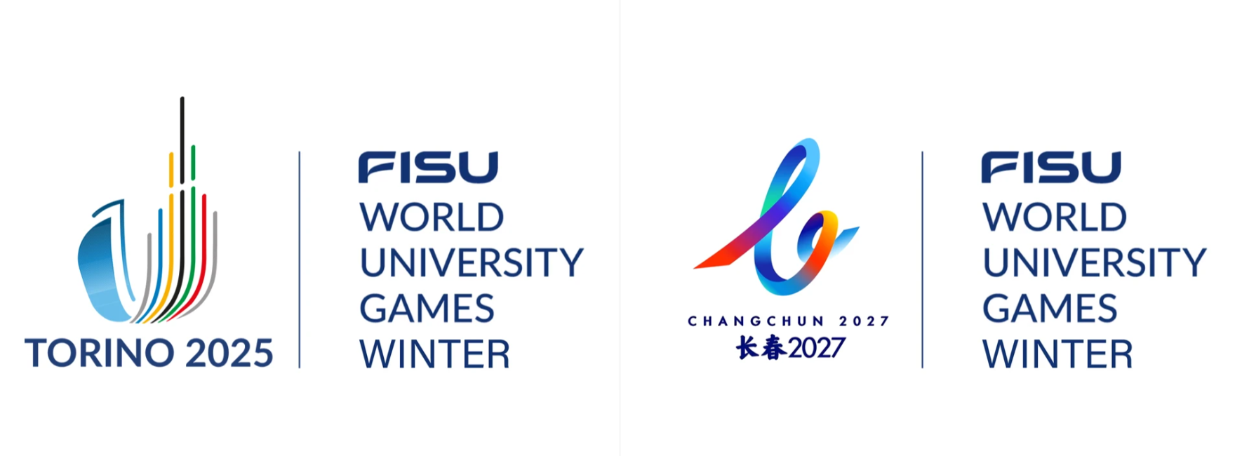 2025冬运会LOGO与2027冬运会LOGO对比